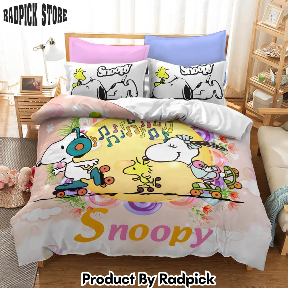 Snoopy cosplay bedding duvet cover halloween sheets bed set  rp0425455